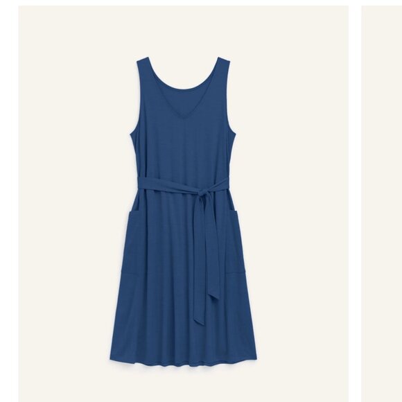 Wool& Summer Midi Dress - Marine Blue - Large - Picture 1 of 1
